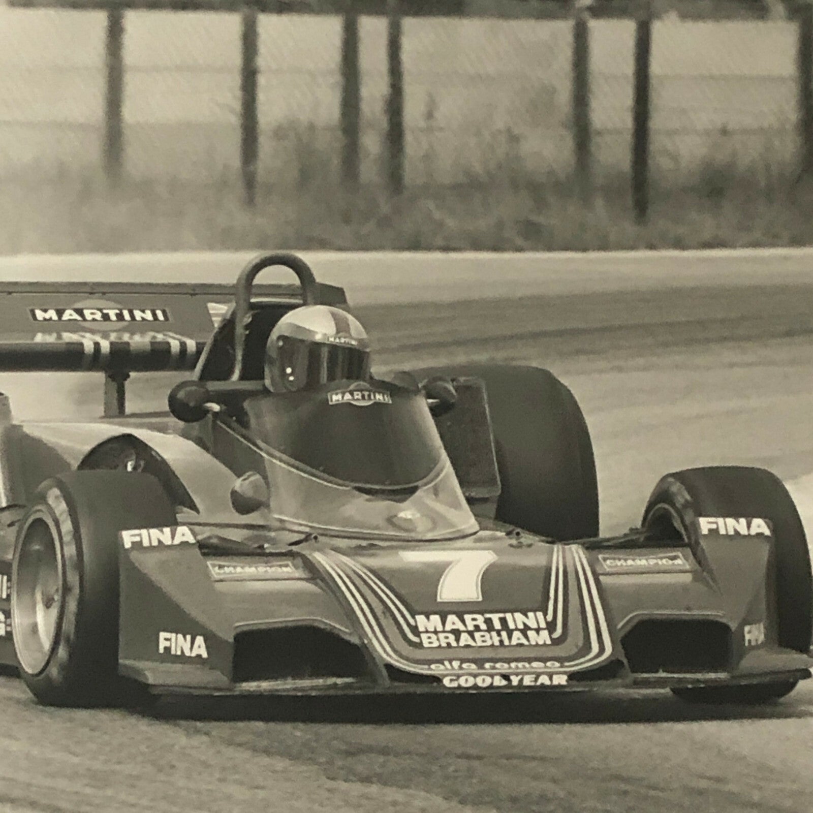 1977 South African Grand Prix Racing Photo Photograph Martini Alfa Romeo