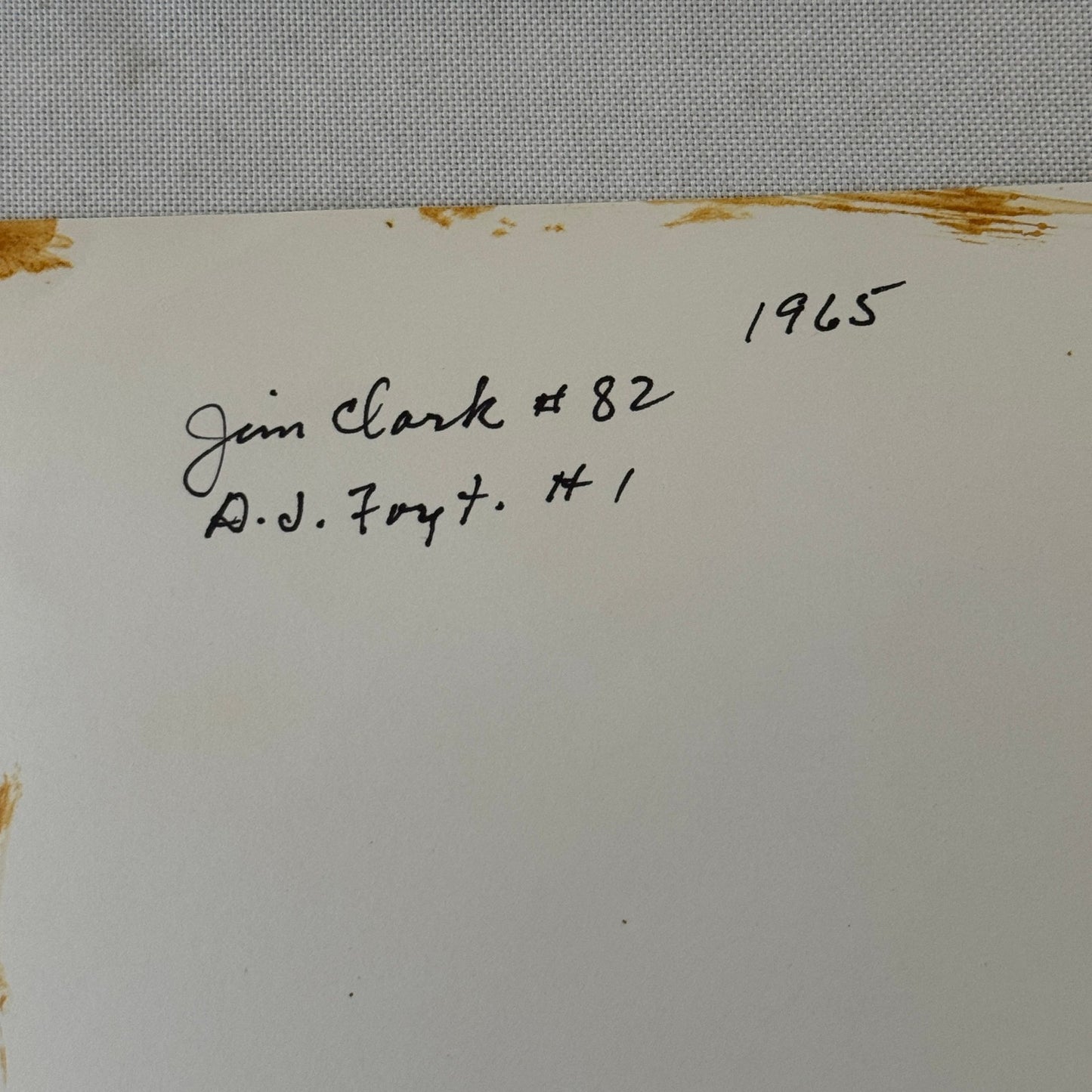 1965 Vintage Racing Photo AJ Foyt Jim Clark Photograph F1 Formula One