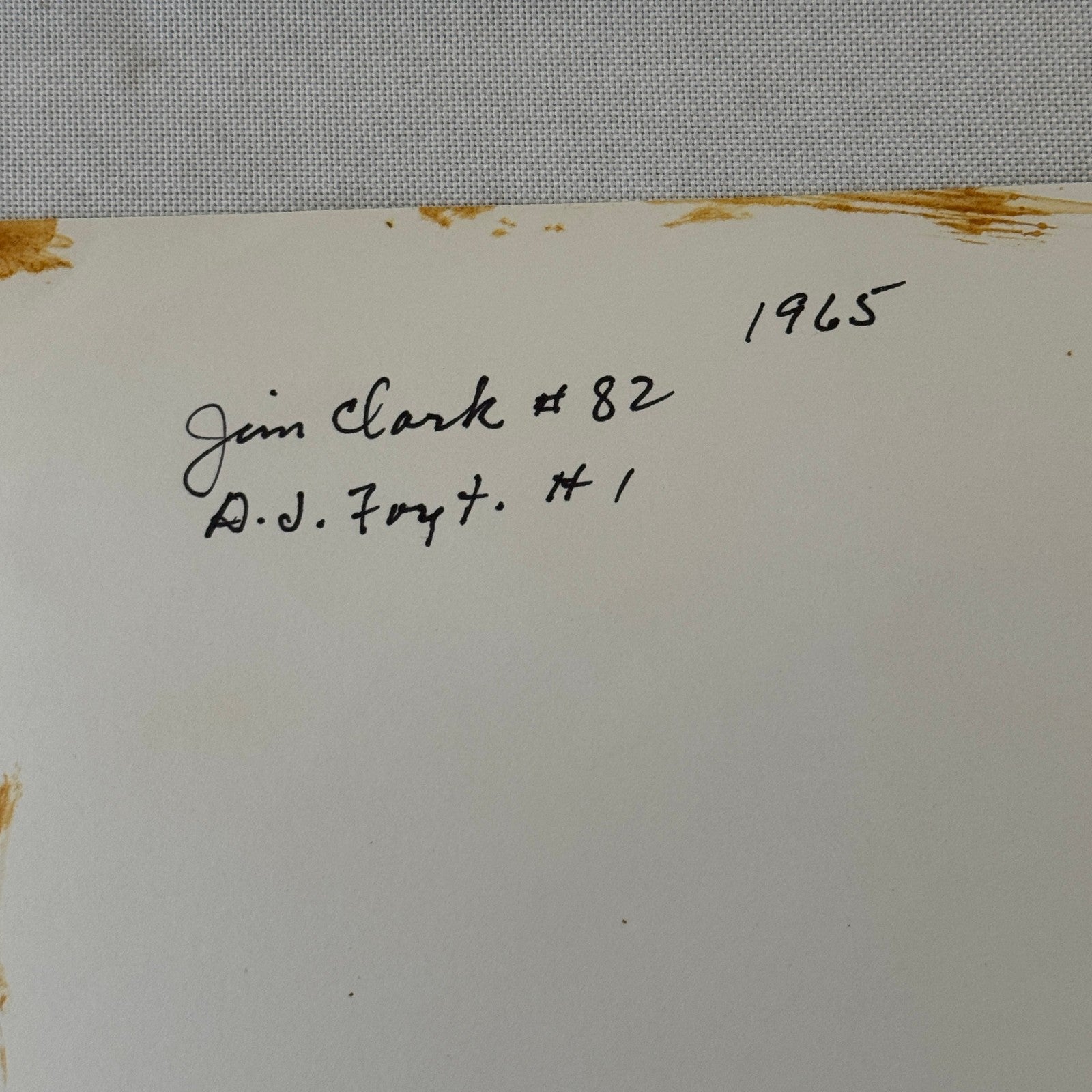 1965 Vintage Racing Photo AJ Foyt Jim Clark Photograph F1 Formula One