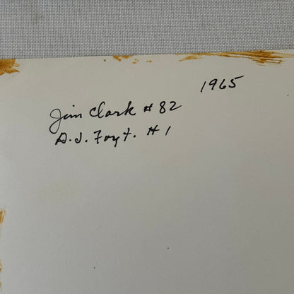 1965 Vintage Racing Photo AJ Foyt Jim Clark Photograph F1 Formula One