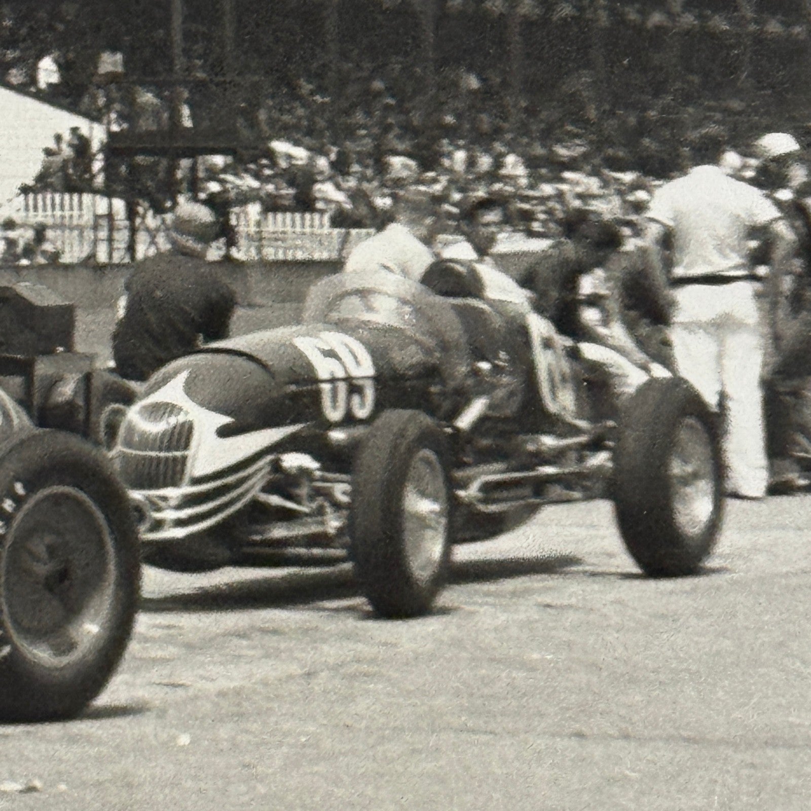 Vintage Racing Photo Photograph Unidentified Car MODERN PRINT