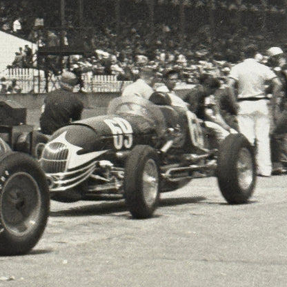 Vintage Racing Photo Photograph Unidentified Car MODERN PRINT