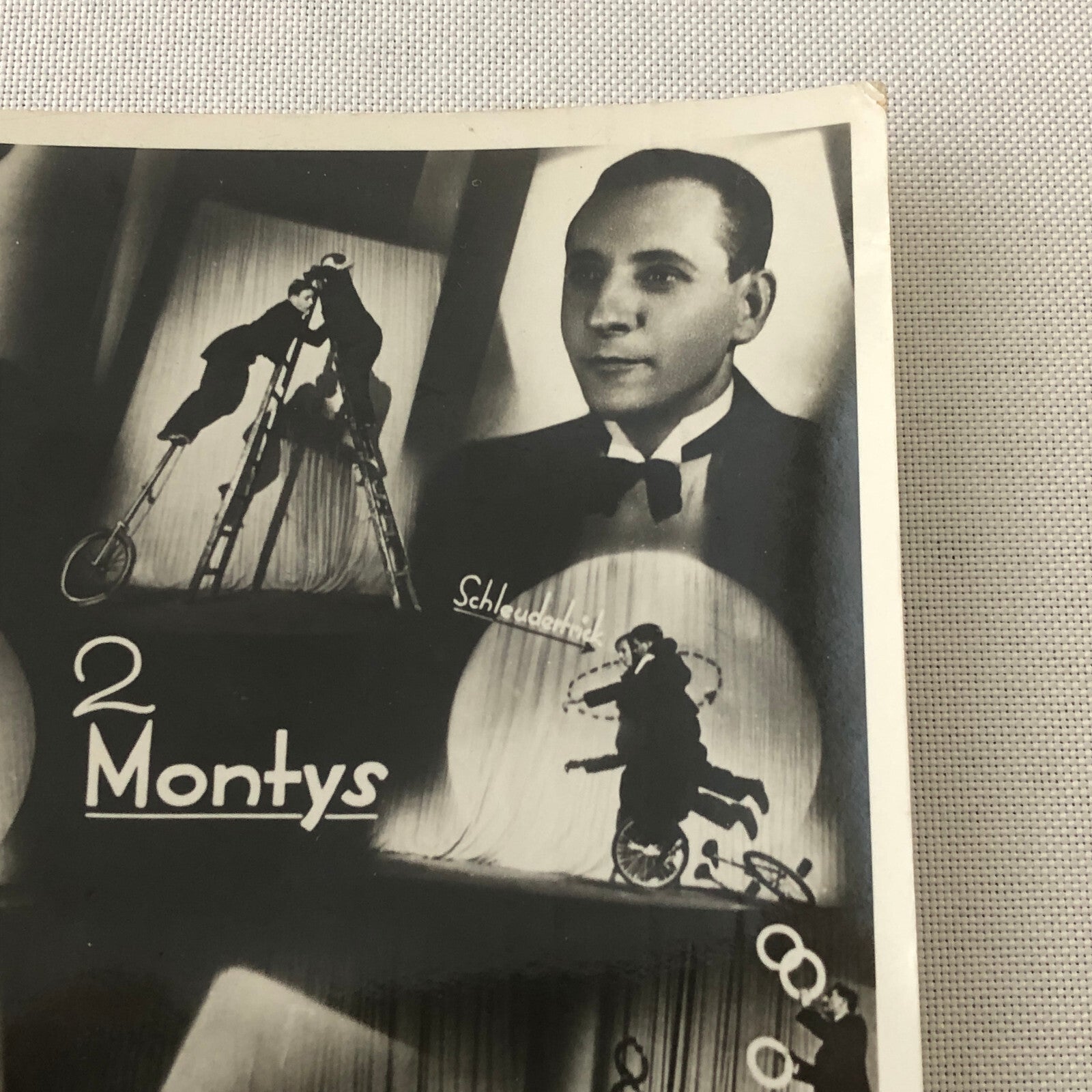 Circus Performers on Unicycle Juggling Comedy Photo Photograph 2 Montys