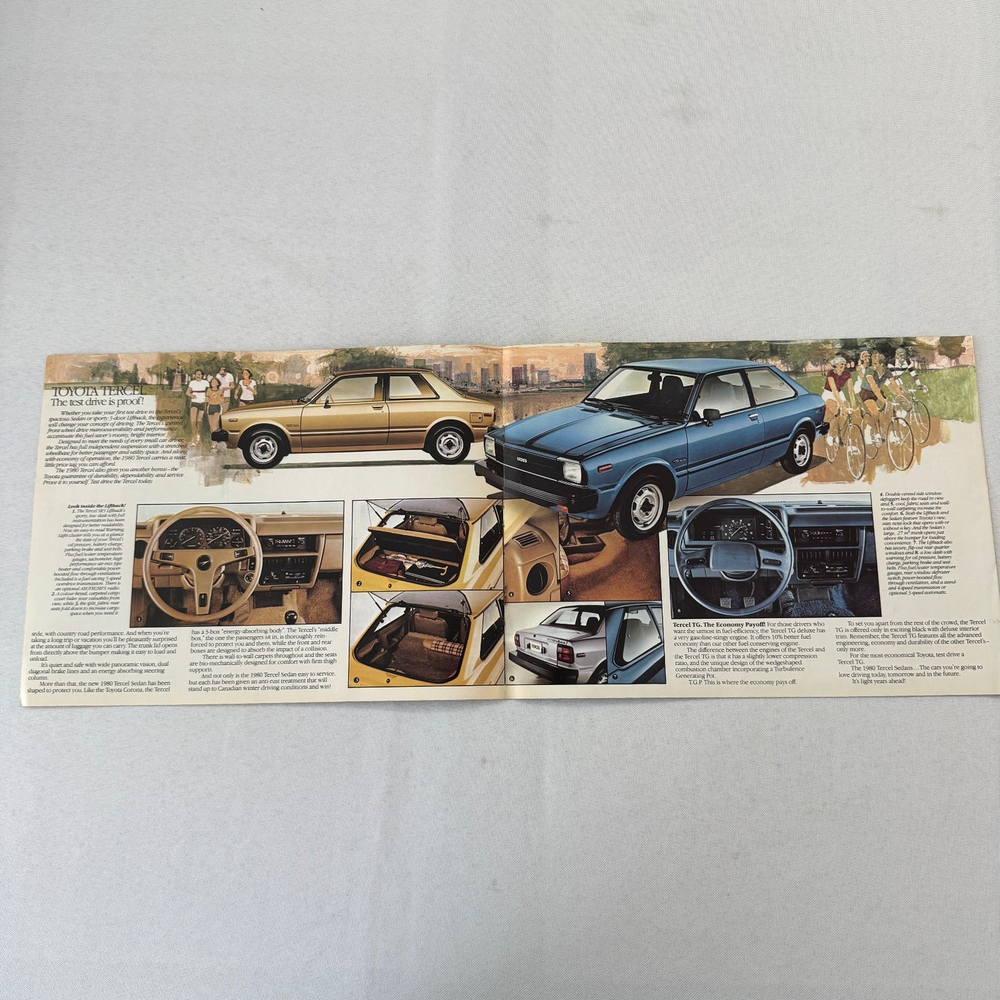 1980 Toyota Tercel Car Sales Brochure Catalog Advertising Vintage Canadian