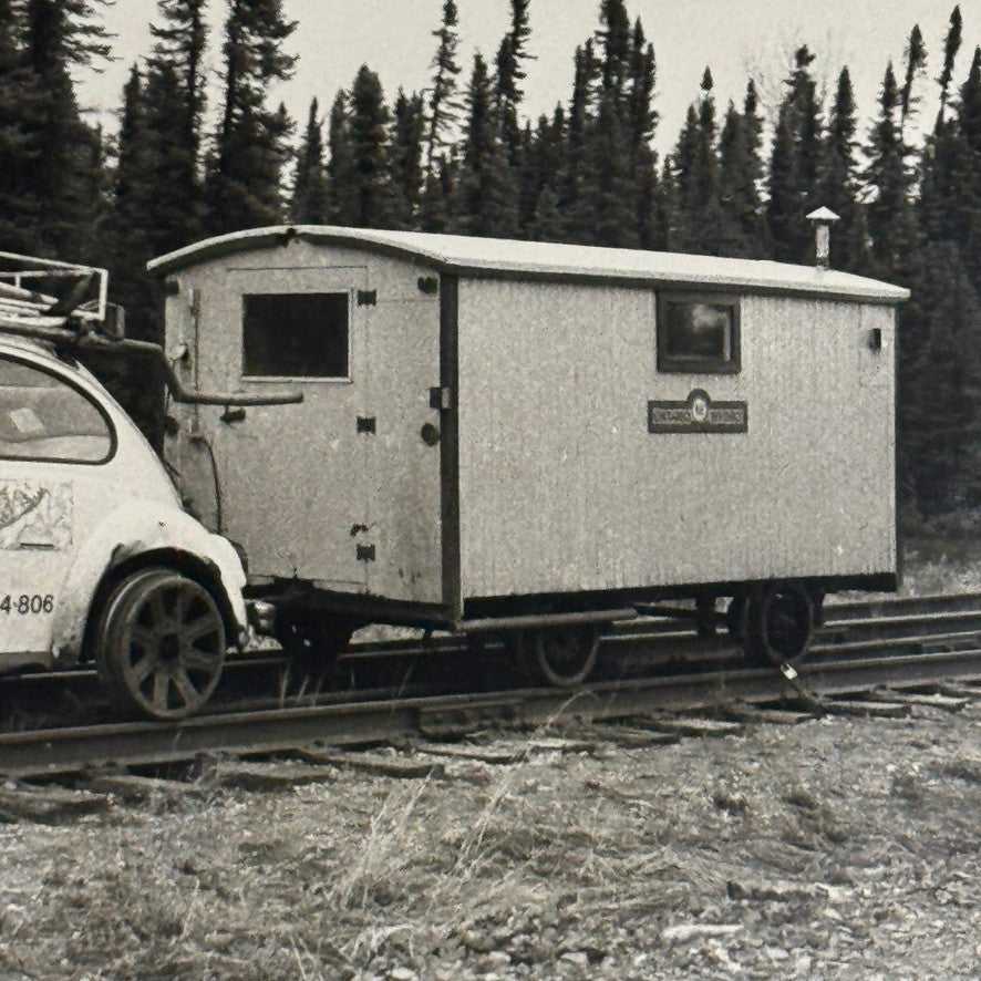 Vintage Volkswagen Beetle Toronto Hydro Train Car Railroad Railway Rail VW