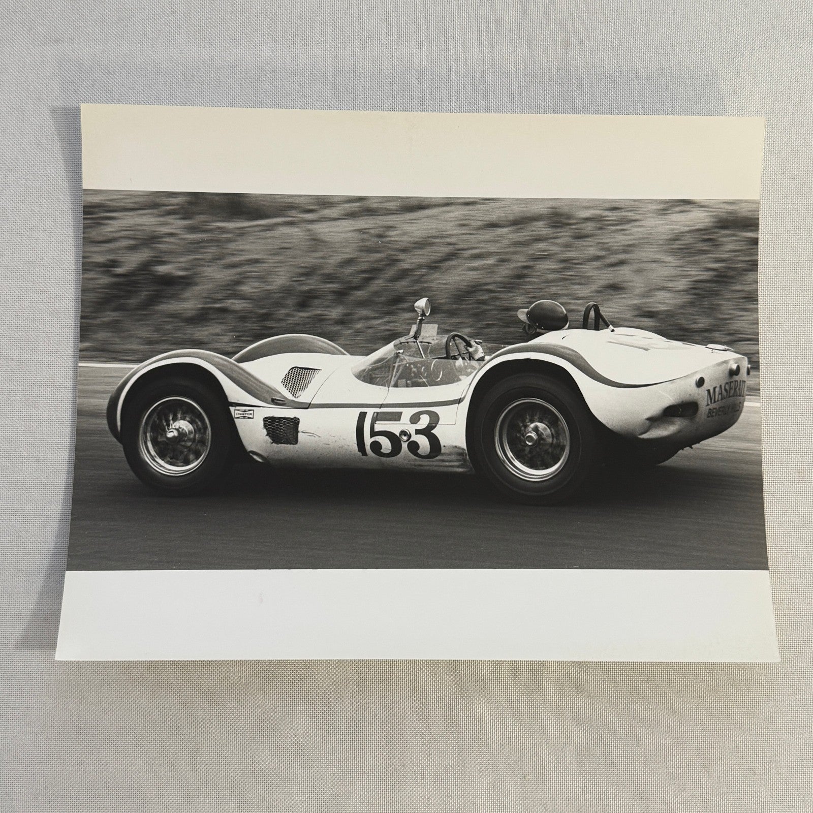 Vintage Racing Photo Photograph Ken Miles Riverside 1962 Grand Prix Modern Print