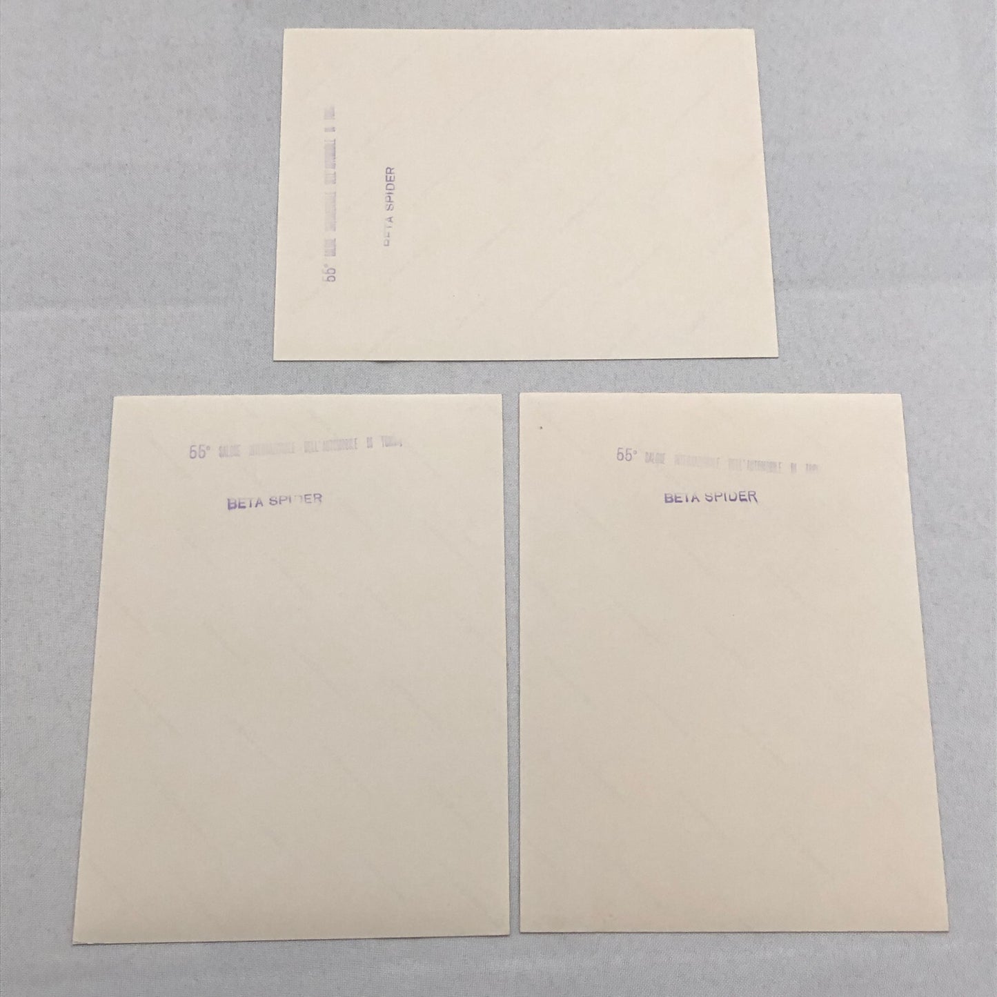 Lancia Beta Spider Press Photo Factory Car Photograph Lot of 3