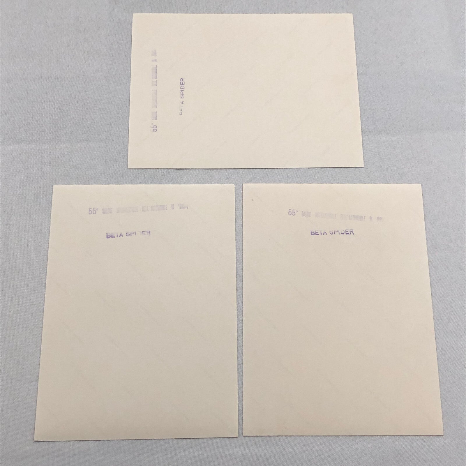 Lancia Beta Spider Press Photo Factory Car Photograph Lot of 3