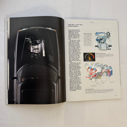 Vintage Saab 900 Car Sales Brochure Catalog 900 Turbo 900i 900C Car SWEDISH Text