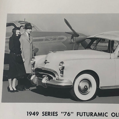 1949 Oldsmobile Series 76 Futuramic Station Wagon Factory Press Photo Photograph