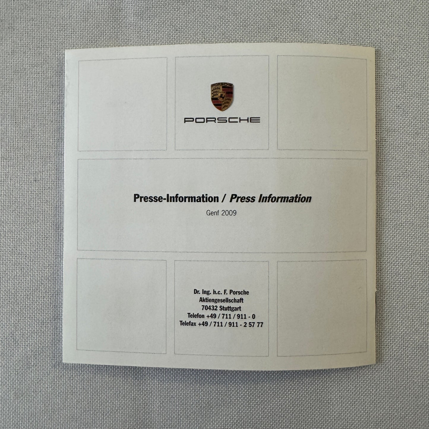 2009 Porsche Press Kit Photo CD Porsche 911 GT3 Cayenne Cayman Boxster S Carrera