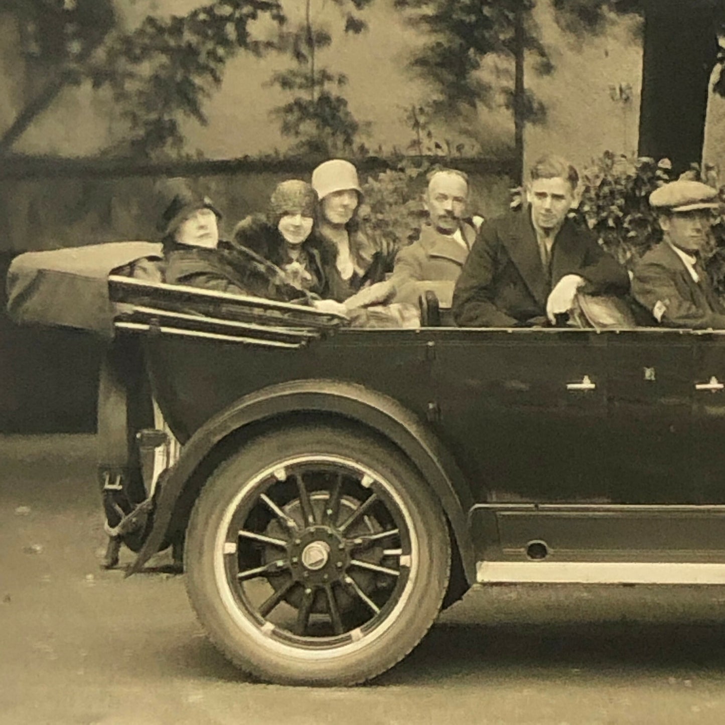 Antique Car Photo Postcard - Possibly Real Photo Post Card RPPC ? 