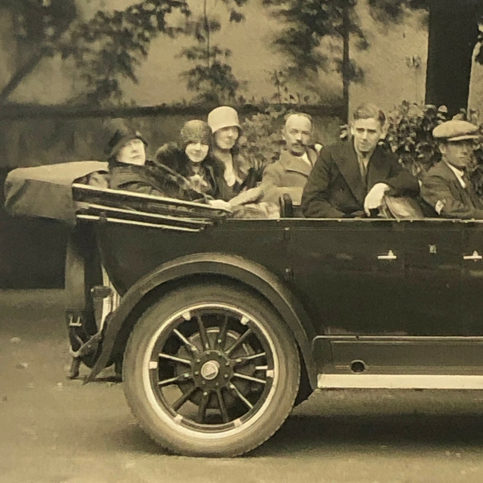 Antique Car Photo Postcard - Possibly Real Photo Post Card RPPC ? 