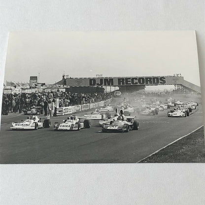 Vintage 1976 Formula 2 F2 Thruxton Grand Prix Racing Photo Photograph ELF Car + 