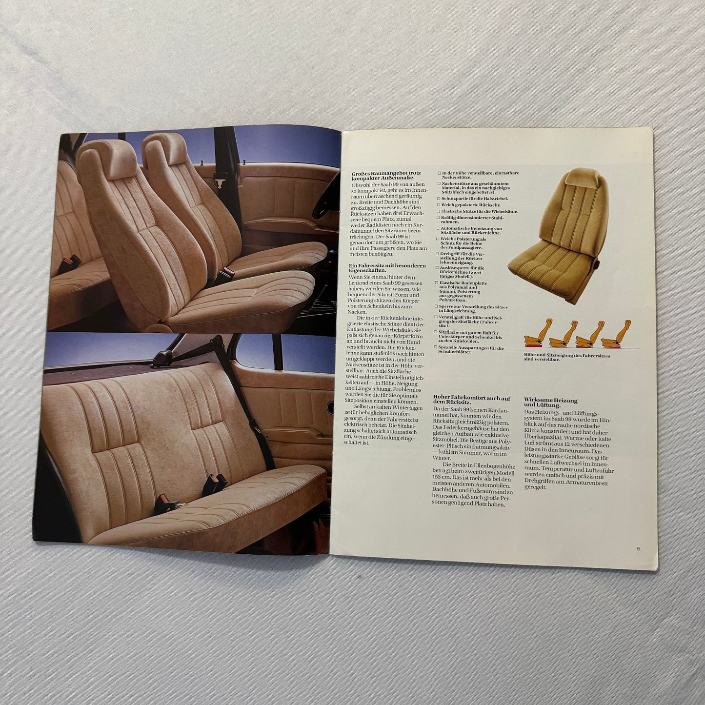 1983 Saab 99 Car Sales Brochure Catalog Advertising Vintage GERMAN Language