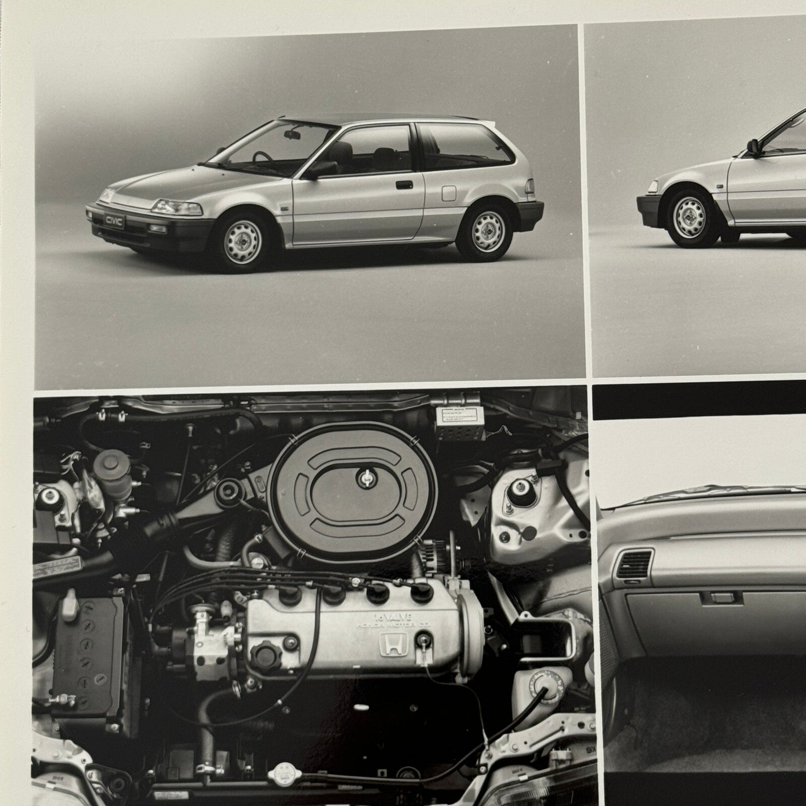 Honda Civic DX Hatchback Car Factory Press Photo Photograph European Market