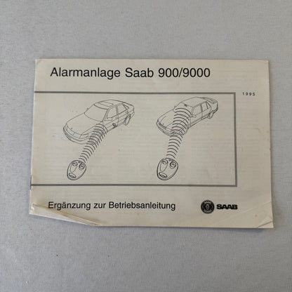 1995 Saab 900 Car Owners Manual Pouch GERMAN Text