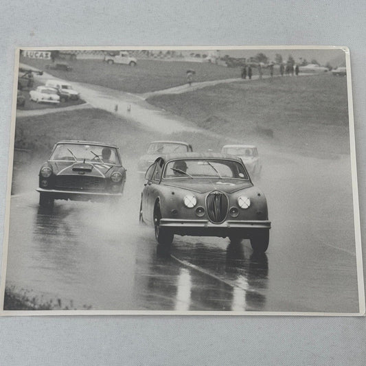 Vintage Racing Photo Brands Hatch Jaguar Car 1963 Autocar Magazine Motorsport