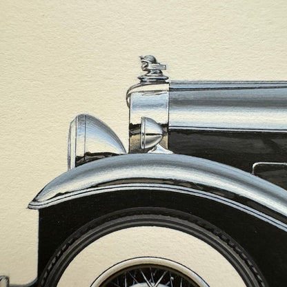 1932 Stutz DV-32 Super Bearcat Roadster Automobile Illustration Art Drawing