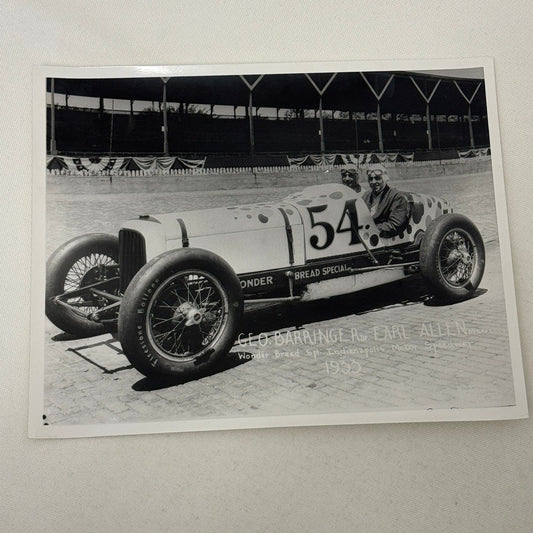 1933 Indy Racing Photograph Wonderbread Special Motorsport Modern Print Photo
