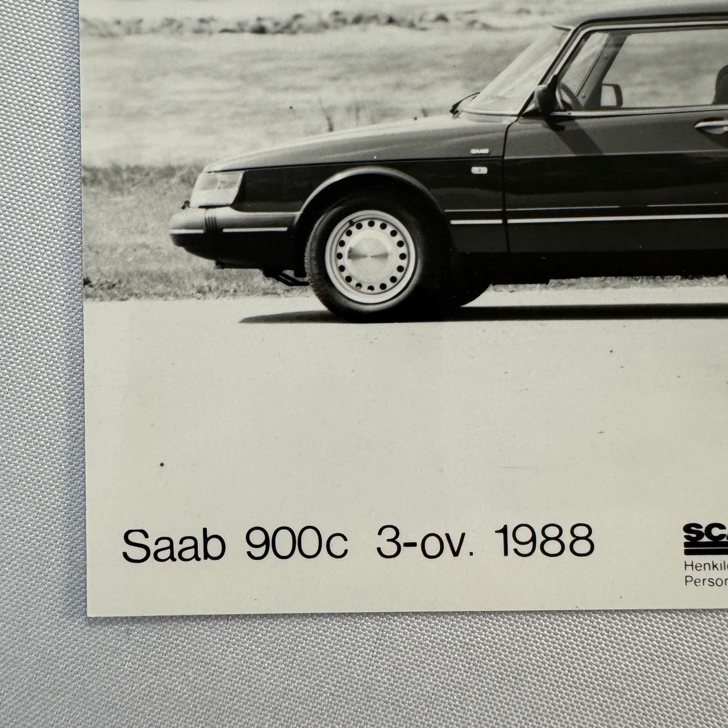 1988 Saab 900C Car Factory Photo Photograph Vintage Saab 900 C Print