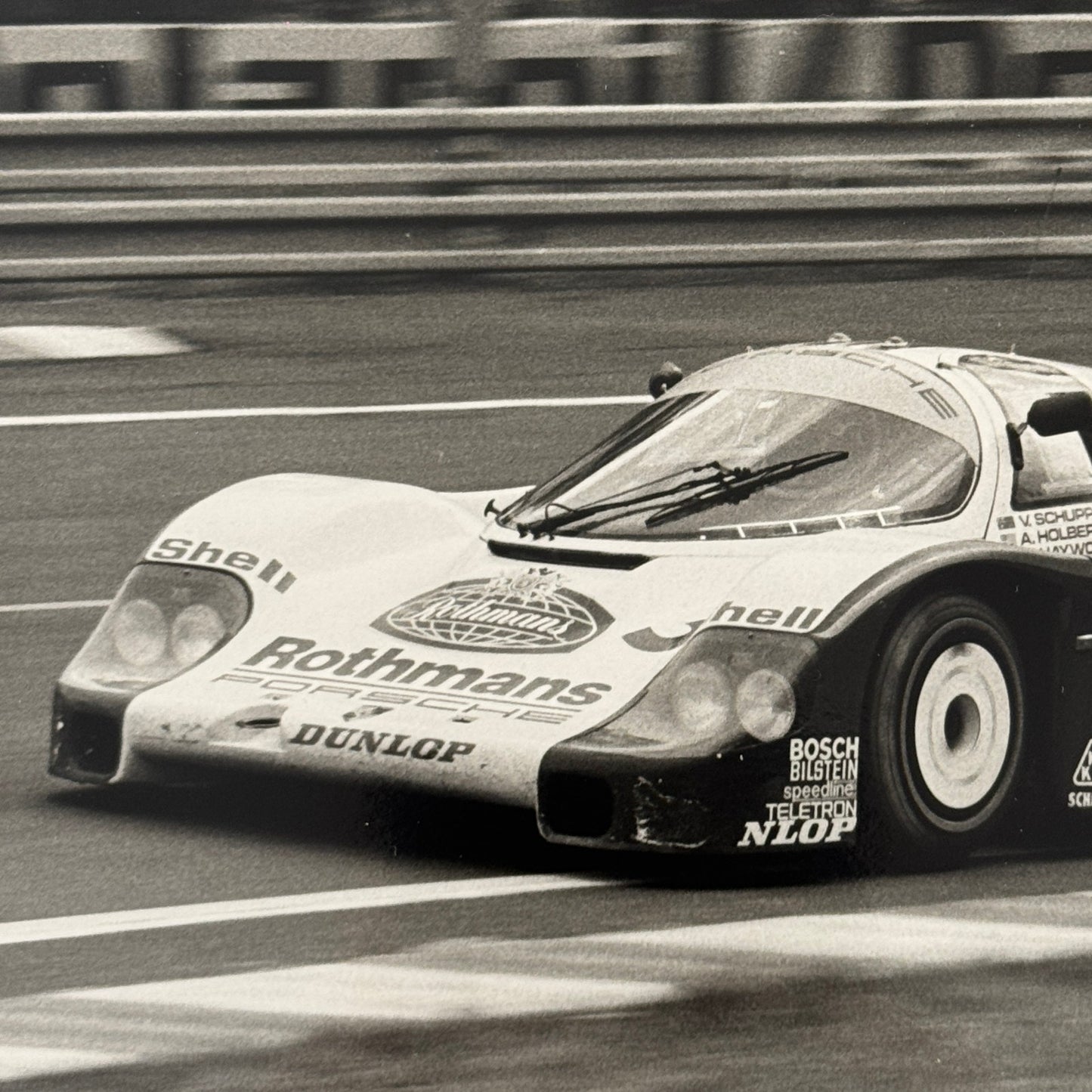 Vintage Rothmans Racing Porsche 956 Race Car Photo Photograph Print