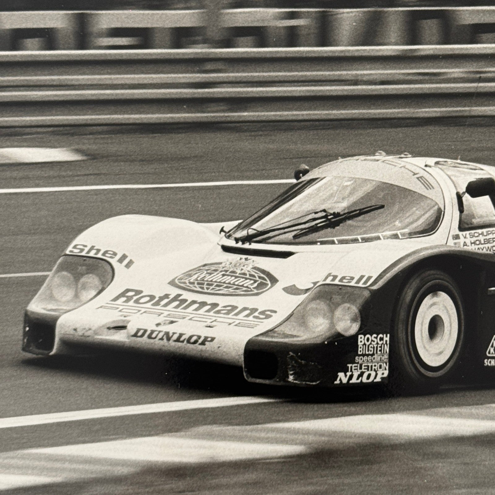 Vintage Rothmans Racing Porsche 956 Race Car Photo Photograph Print