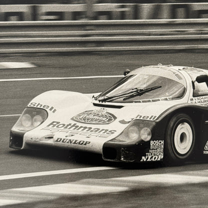 Vintage Rothmans Racing Porsche 956 Race Car Photo Photograph Print