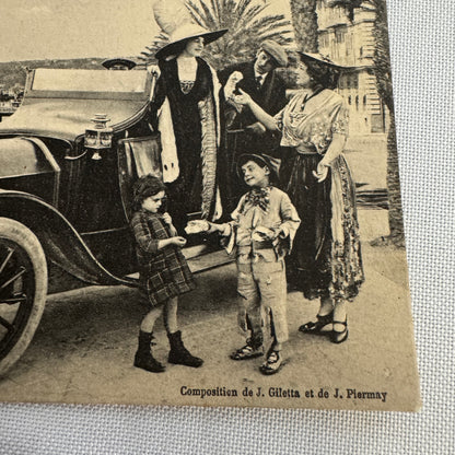 Vintage Car Automobile Postcard Post Card 1911 French