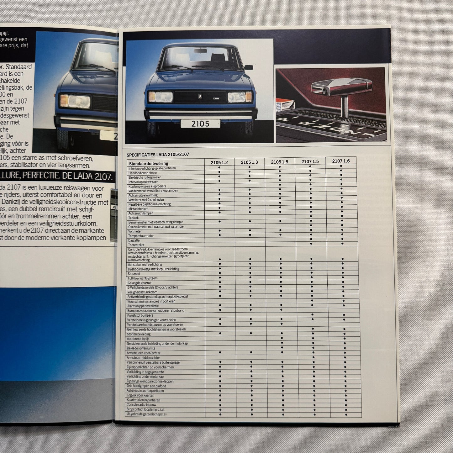 Lada 2105 and 2107 Car Sales Brochure Catalog Advertising German Text European