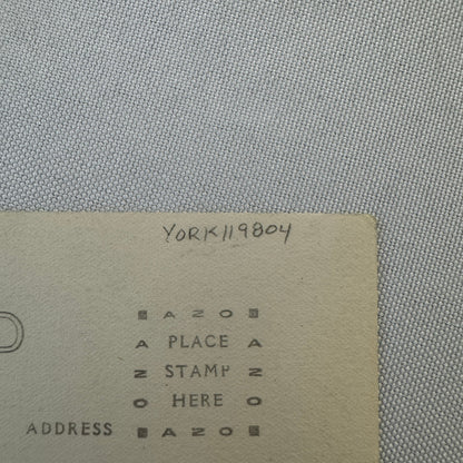 1927 Antique Hockey RPPC Real Photo Postcard Post Card Amateur Goalie Signed