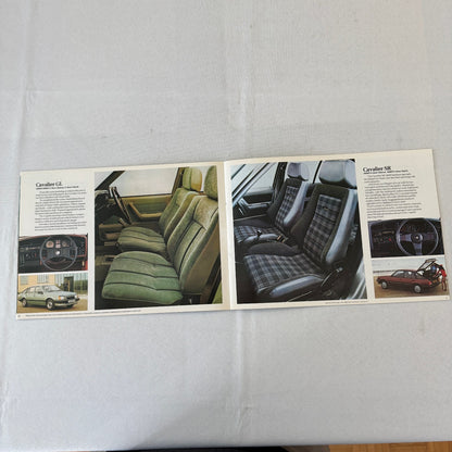 1982 Vauxhall Cavalier Car Sales Brochure Catalog Advertising UK Market