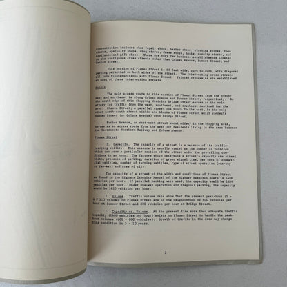 1959 Yuba City California Civil Engineering Traffic Study Report Document