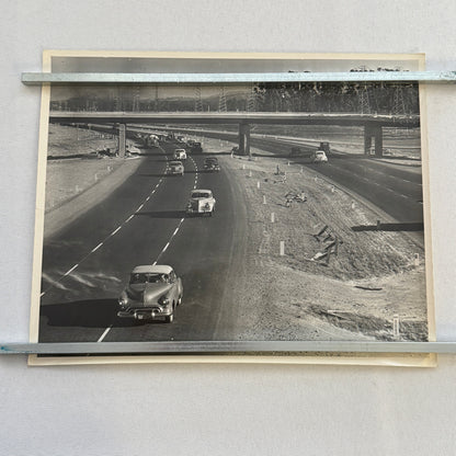 Vintage Cars on California Highway Photo Photograph Print Associated Press