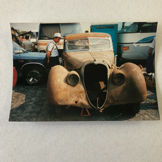 Vintage Delahaye Type 135 Rusty Barn Find Car Photo Photograph Print 1998 