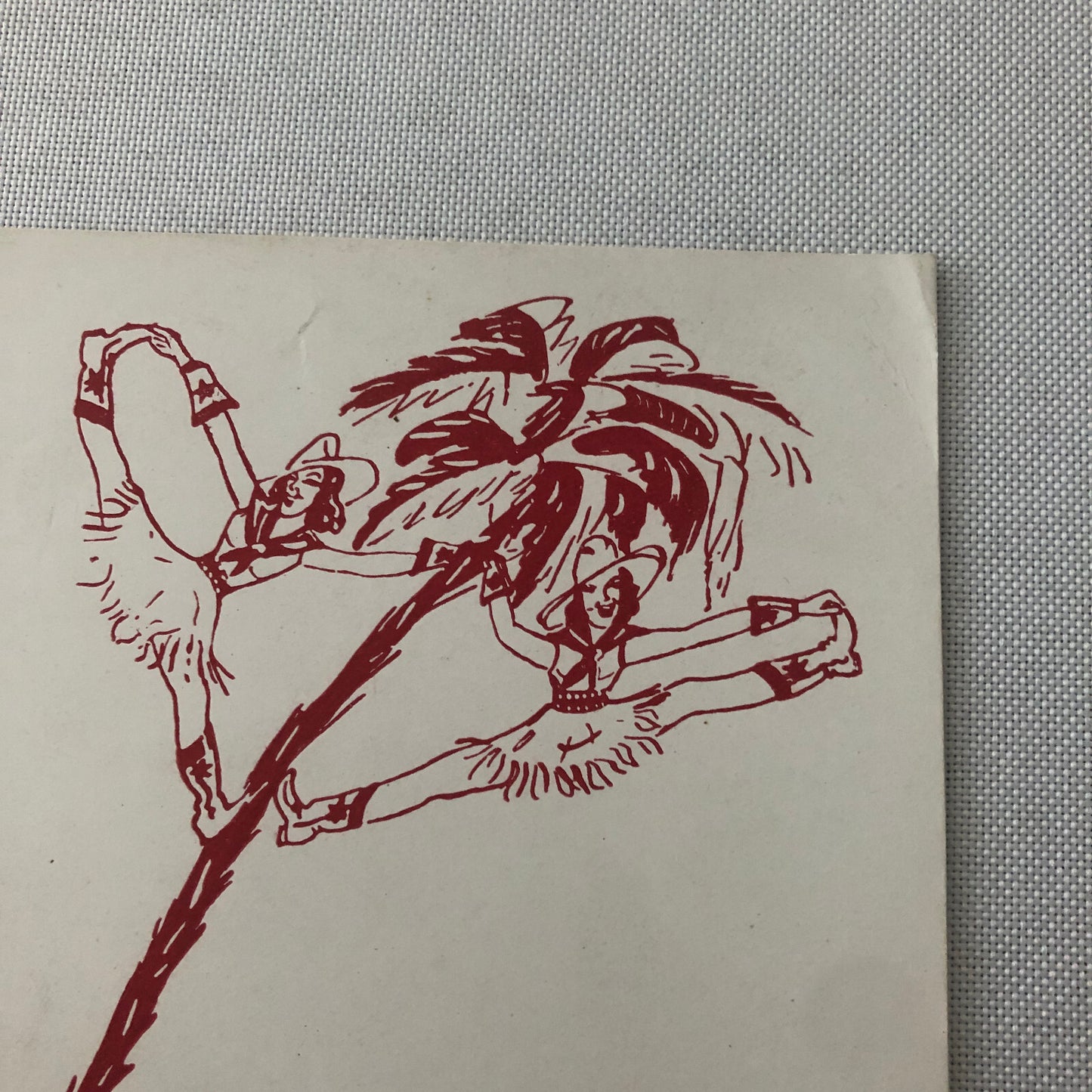 Circus Acrobat Bicycle Act Les 4 Novello Postcard Post Card Vintage