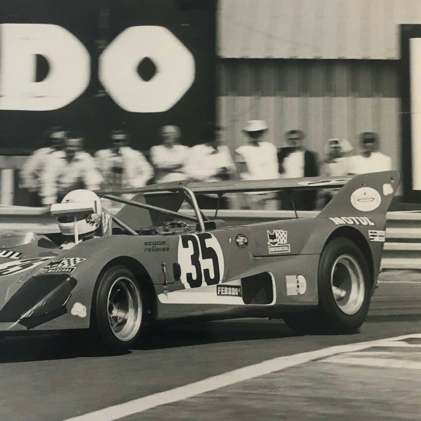 Vintage Racing Photo Photograph 1976 24 Hours of LeMans Lola T292 Car 
