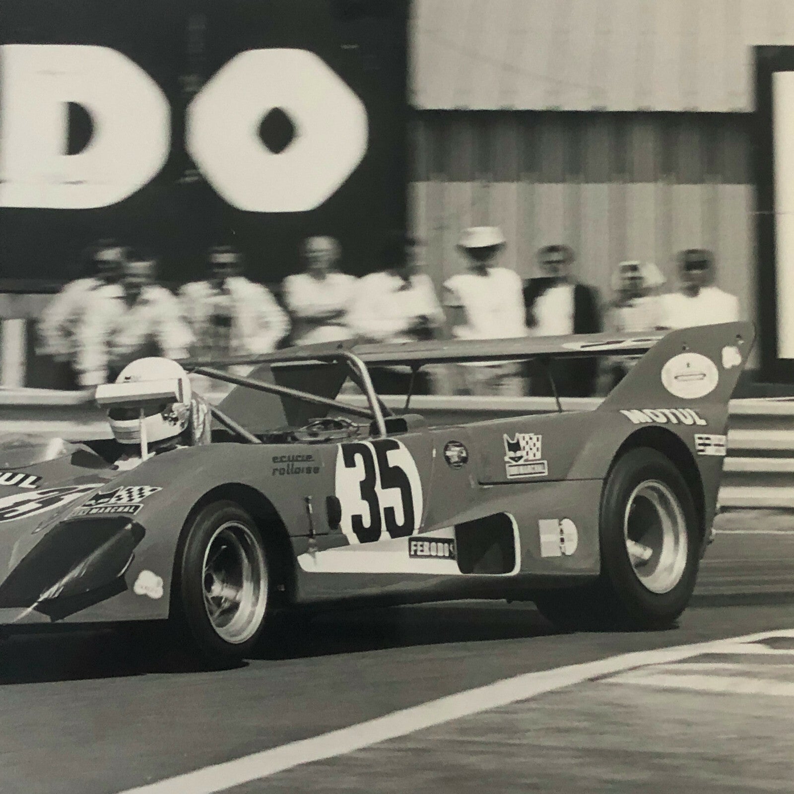Vintage Racing Photo Photograph 1976 24 Hours of LeMans Lola T292 Car 