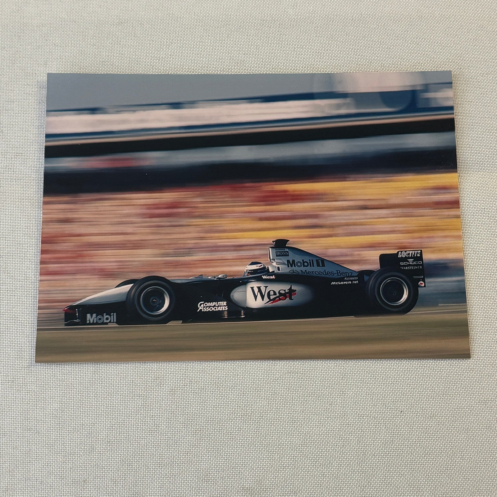 Mika Hakkinen Mercedes Benz F1 Formula One Racing Photo Lot 2x 1998 1999
