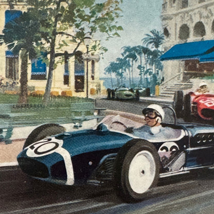 Stirling Moss Lotus Climax Richie Ginther Ferrari Racing Illustration Print