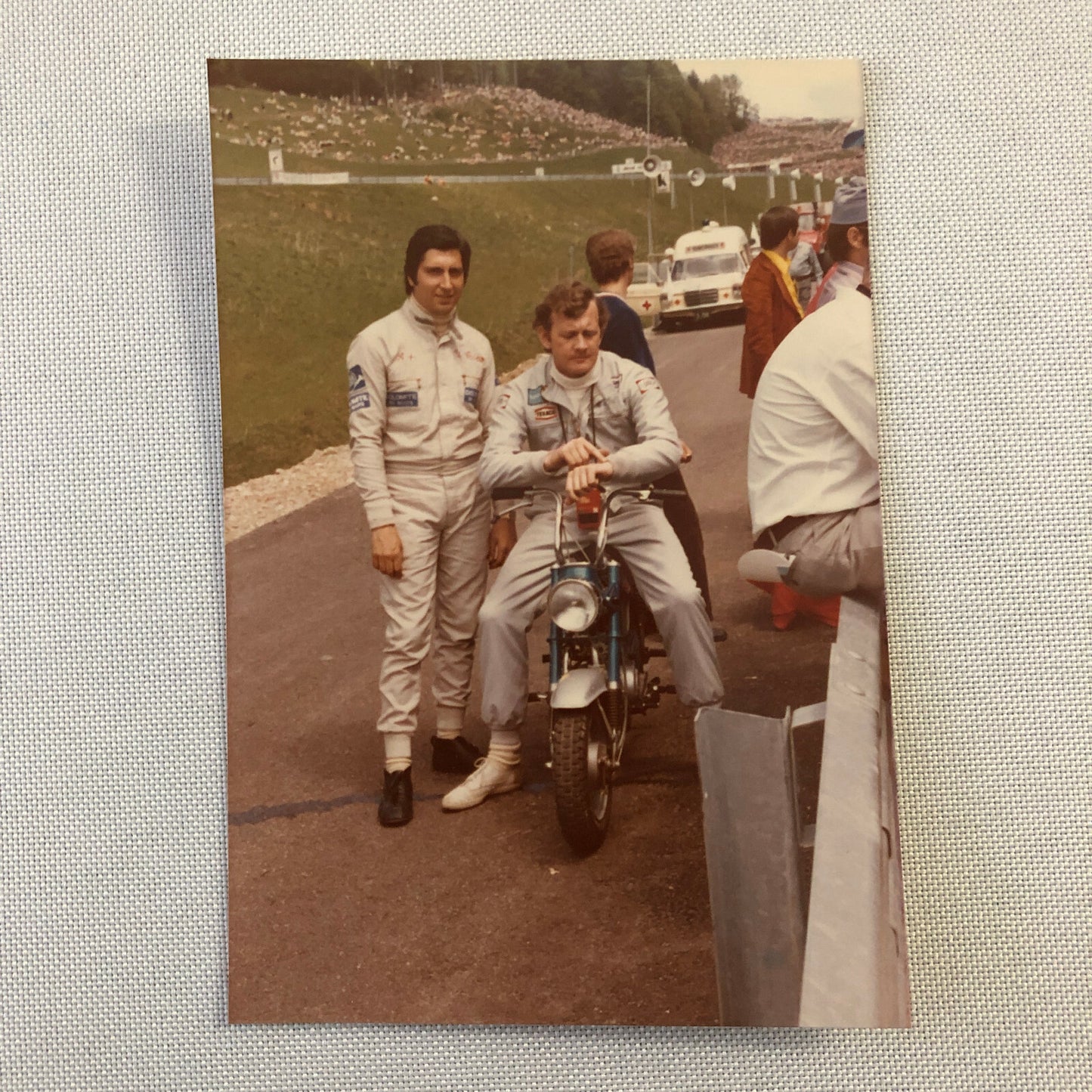 Vintage Racing Driver Photo Photograph Print Mini Bike Scooter 