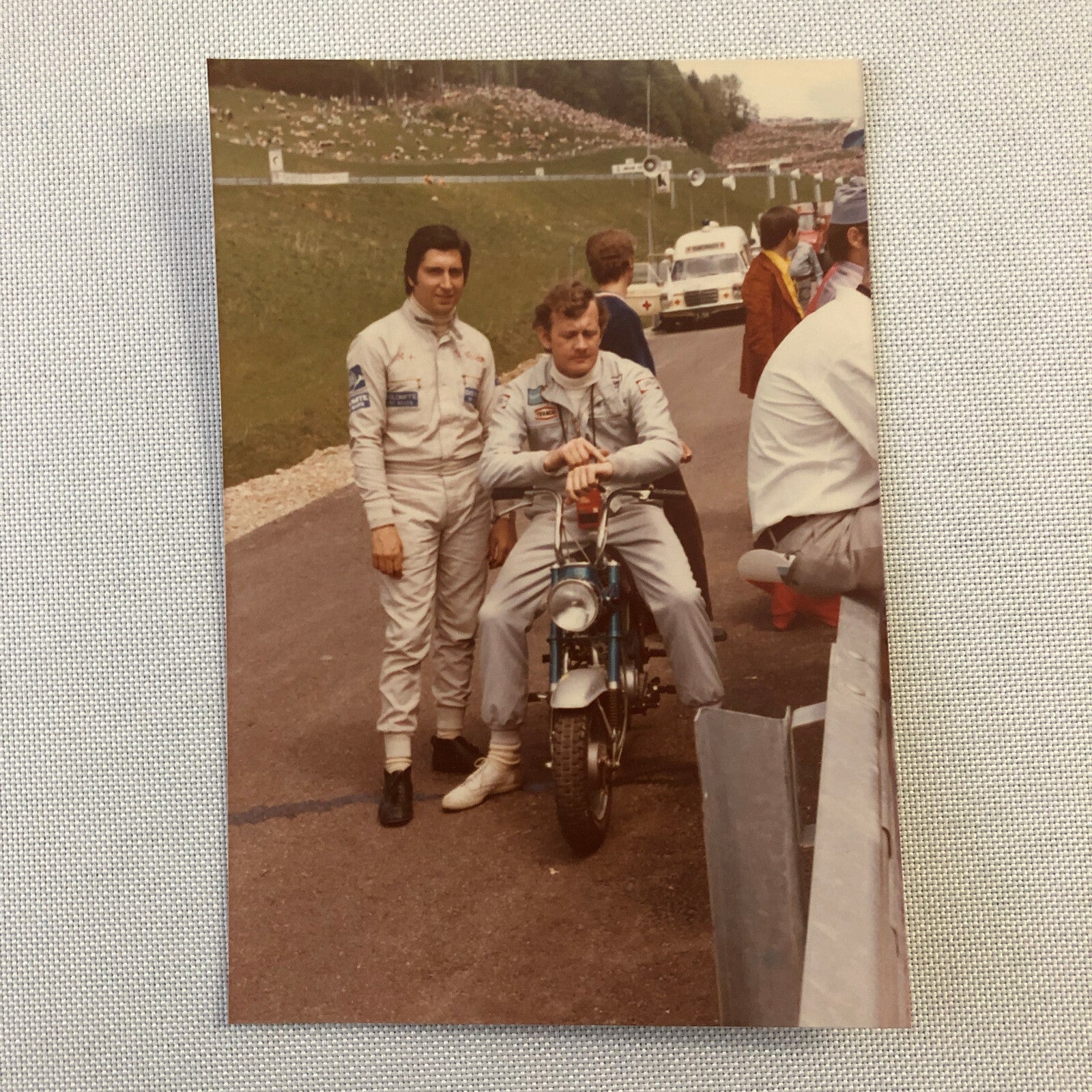 Vintage Racing Driver Photo Photograph Print Mini Bike Scooter 