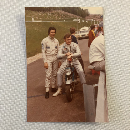 Vintage Racing Driver Photo Photograph Print Mini Bike Scooter 