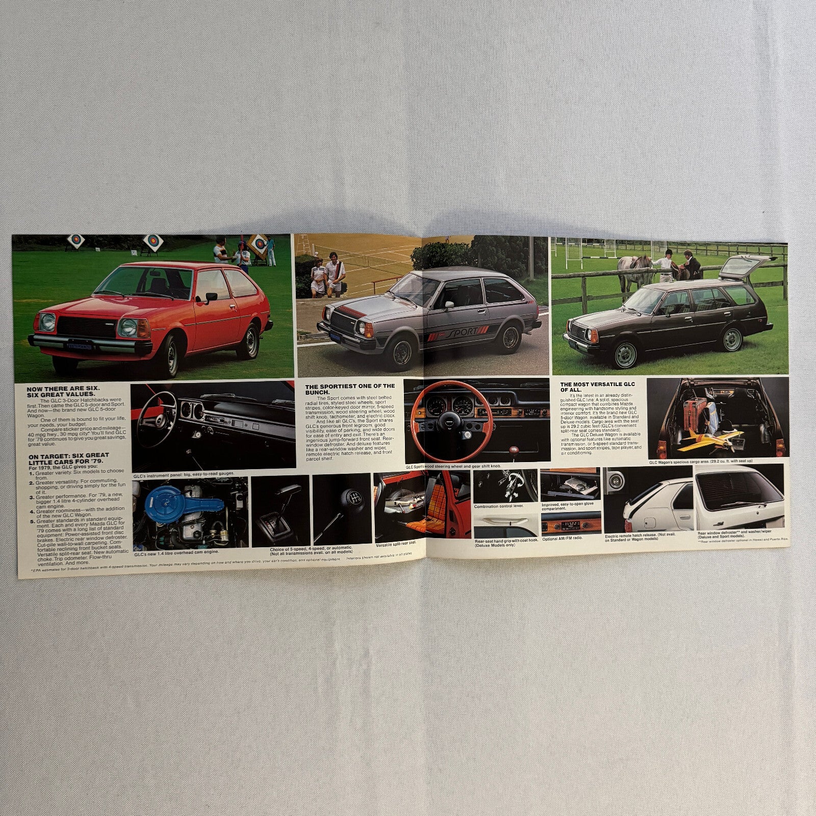 1979 Mazda GLC Car Sales Brochure Catalog Vintage Advertising