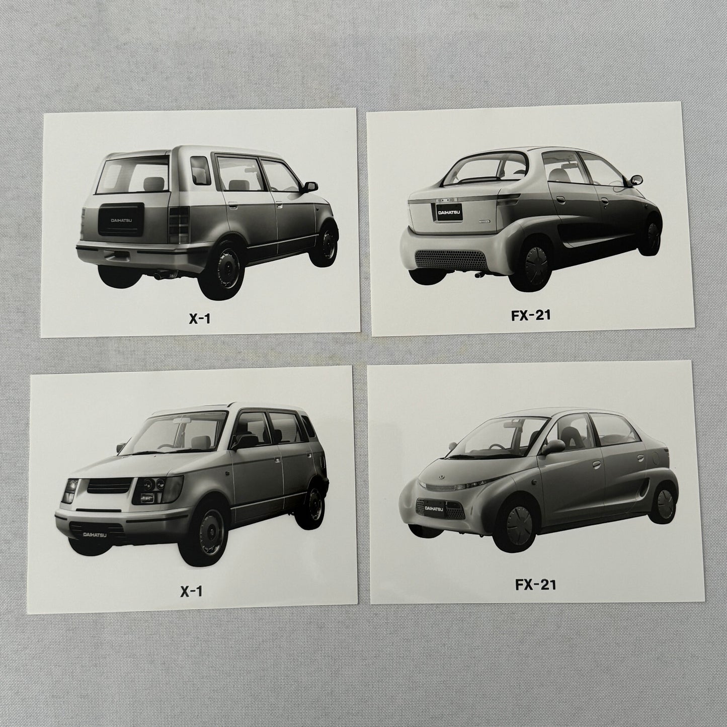 Daihatsu Car Press Kit Concept Cars Rocky Charade Feroza HiJet Delta GERMAN