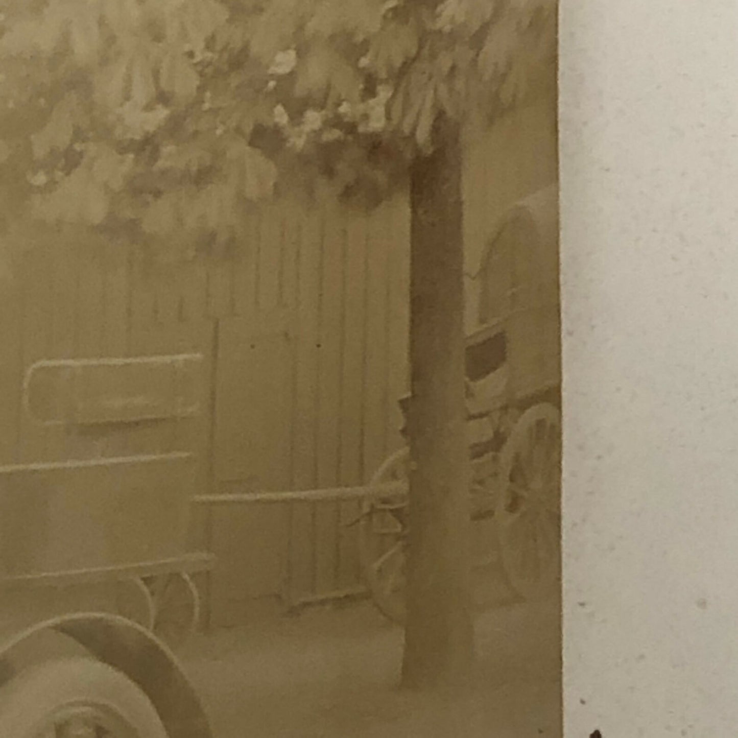 Antique Photo Photograph Print Early Automobile Car Vehicle w/ Wagon Italian ? 
