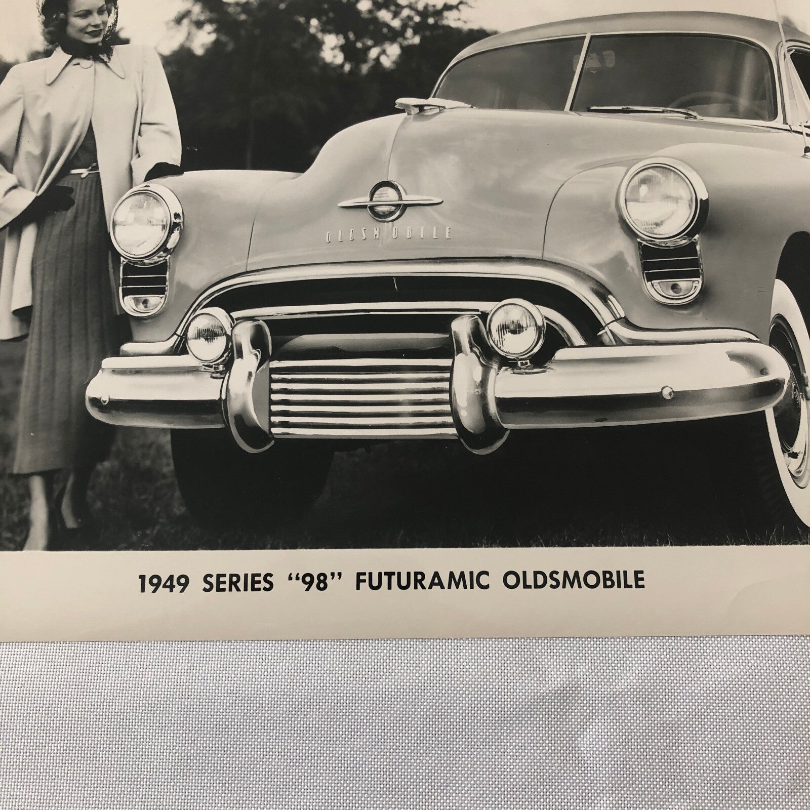 1949 Oldsmobile Series 98 Futuramic Factory Press Photo Photograph Print
