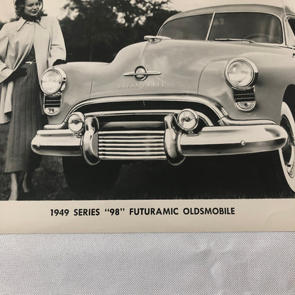 1949 Oldsmobile Series 98 Futuramic Factory Press Photo Photograph Print