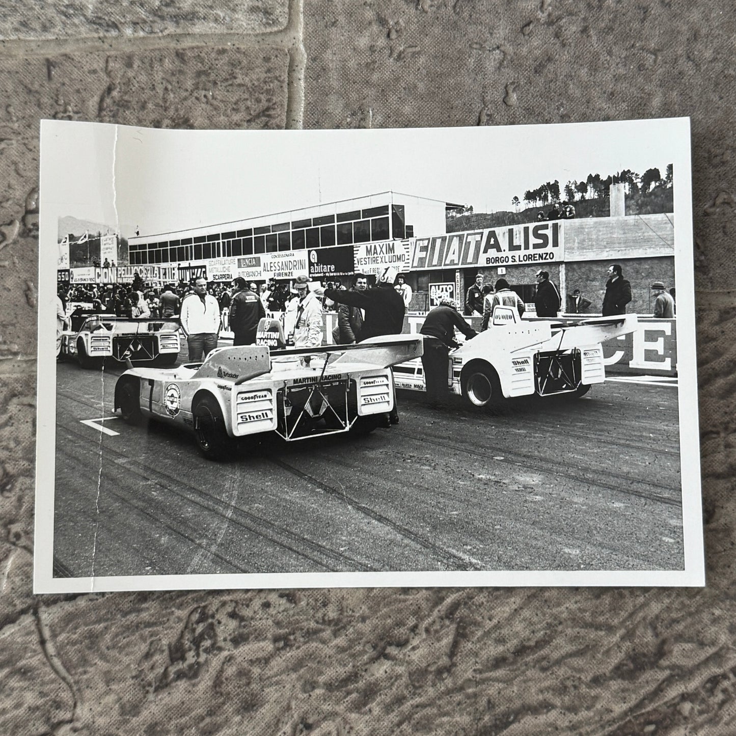 Vintage Racing Photo Photograph 1975 1000 KM de Mugello Race Porsche 908 Car