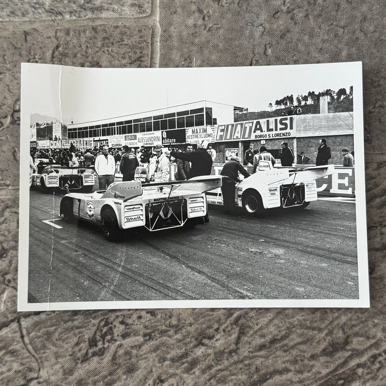 Vintage Racing Photo Photograph 1975 1000 KM de Mugello Race Porsche 908 Car